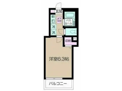 フェリーチェ阿佐ヶ谷VI(1K/3階)の間取り写真