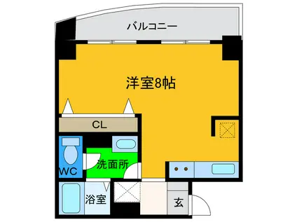 フローレンス21(ワンルーム/3階)の間取り写真