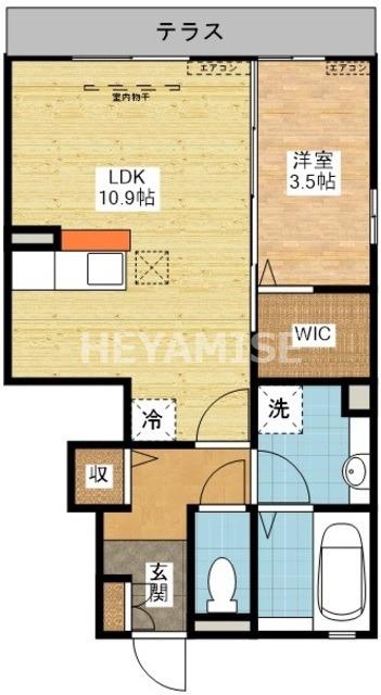 ウィット千々石 A(1LDK/1階)の間取り写真