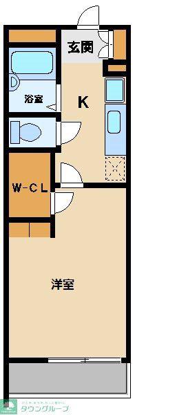 レオパレス新座サンハイツ(1K/4階)の間取り写真
