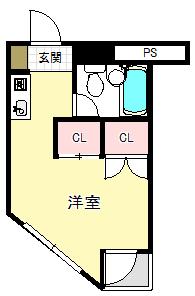 パークハイムイトー(ワンルーム/3階)の間取り写真