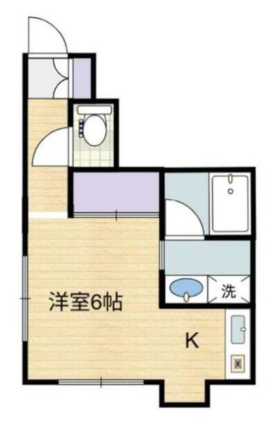 PUPPY HOUSE(1K/1階)の間取り写真