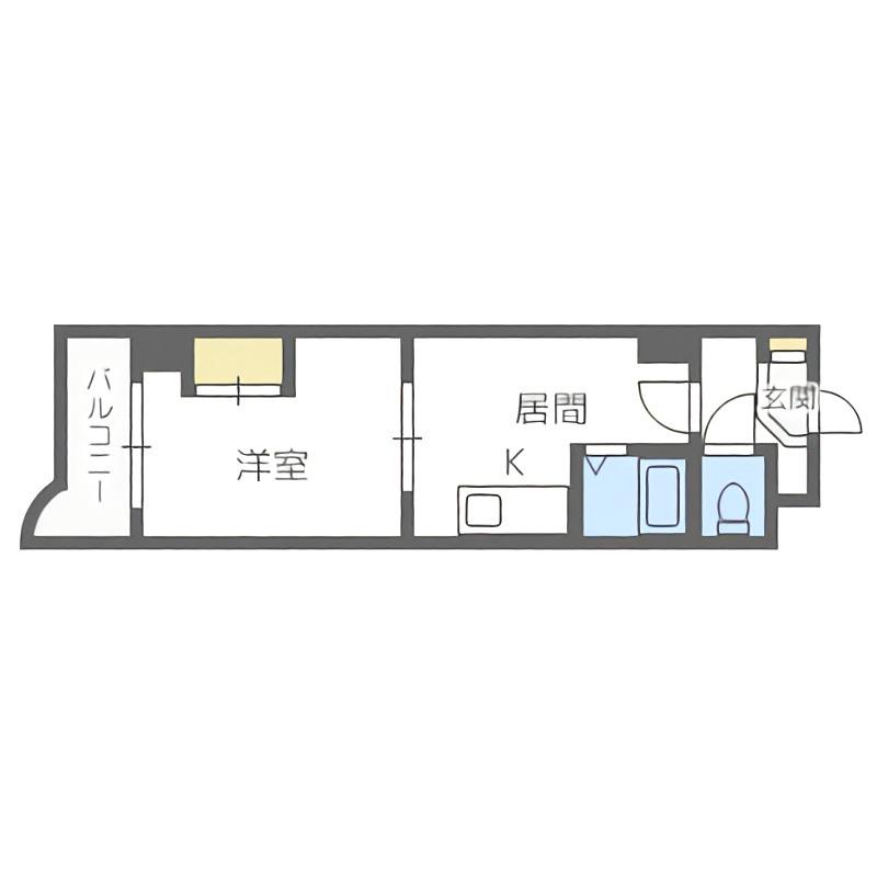 PEOPLE NOIII(1DK/8階)の間取り写真