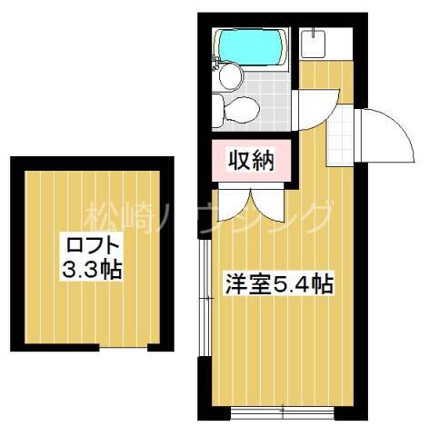 ライフピアファンタジー(ワンルーム/2階)の間取り写真