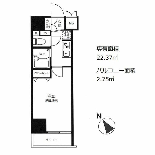 ミリオンプラザお茶の水(1K/2階)の間取り写真