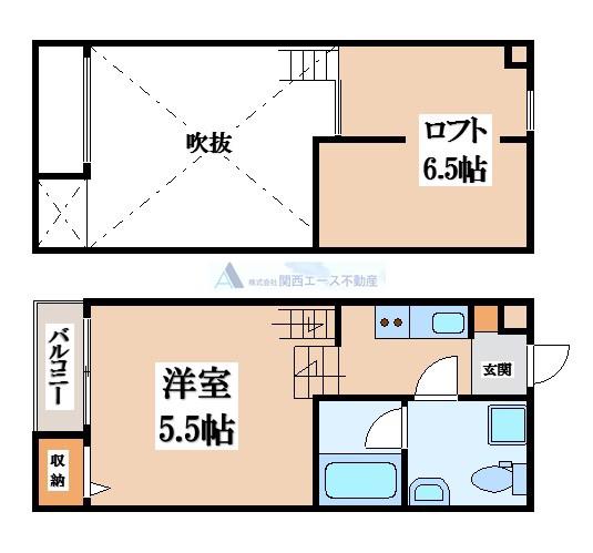 サクセス若江東町(ワンルーム/1階)の間取り写真