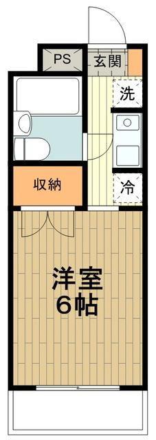 上野町ビル(1K/3階)の間取り写真