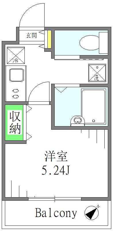 鴻巣市雷電1丁目計画(1K/2階)の間取り写真
