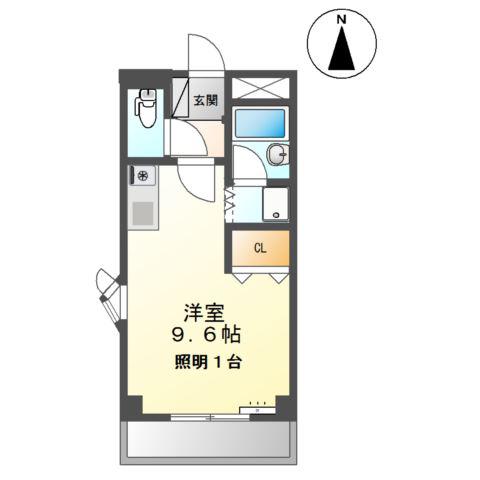 サンライトOSHIZAWA(ワンルーム/3階)の間取り写真