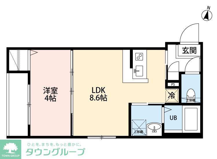 ROBOT HOME 与野本町II(1LDK/2階)の間取り写真
