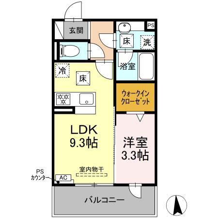 EPOCH RESIDENCE(1LDK/1階)の間取り写真