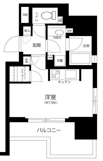クオリア御茶ノ水(ワンルーム/3階)の間取り写真