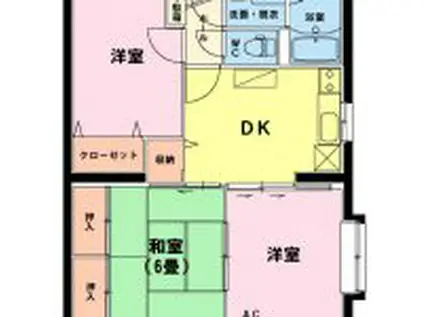 ユーミーいちまるI(3DK/3階)の間取り写真