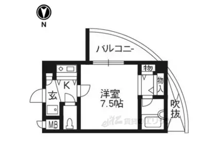 ドルチェ21(1K/2階)の間取り写真