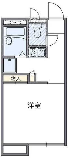 レオパレストトロ(1K/2階)の間取り写真