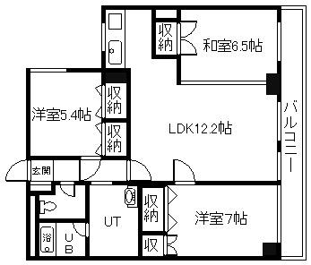 エスぺランサ宮下(3LDK/2階)の間取り写真