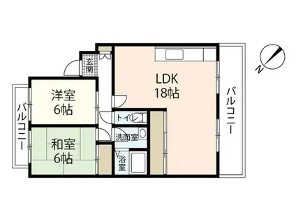 ハイコーポYASUDA I(3LDK/3階)の間取り写真