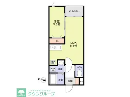 AZURE TOKIWADAIRA(1LDK/3階)の間取り写真