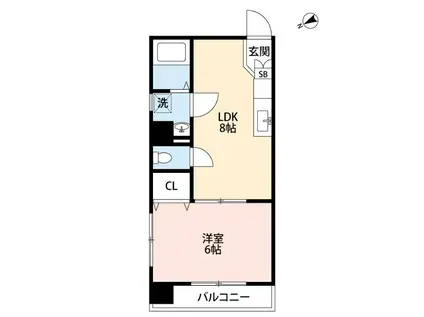 アーバン・ビルドI(1LDK/4階)の間取り写真