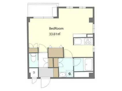 ALIVIS船橋ウエスト(ワンルーム/5階)の間取り写真