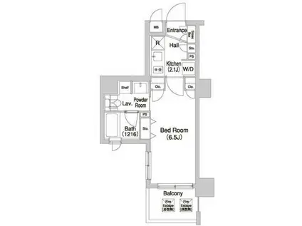 コンフォリア清澄白河トロワ(1K/9階)の間取り写真