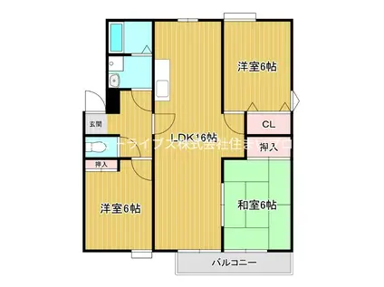 ビクトアール(3LDK/2階)の間取り写真