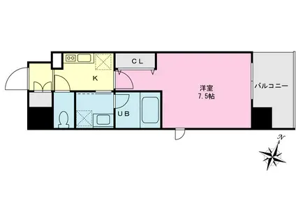 URBAN LINK大森海岸(1K/7階)の間取り写真