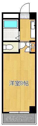キャッスルココマリオン(ワンルーム/6階)の間取り写真
