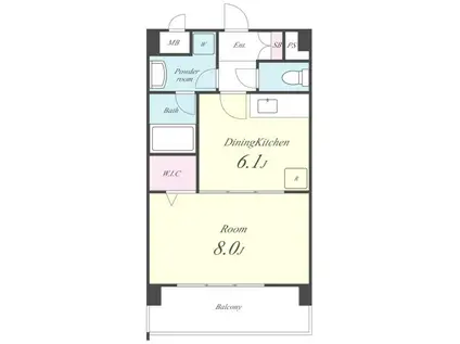 リュミエール メゾン(1DK/1階)の間取り写真