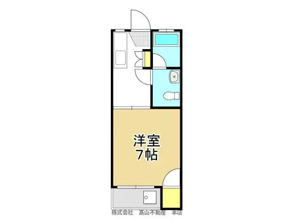 リベルタテイク7(1K/4階)の間取り写真