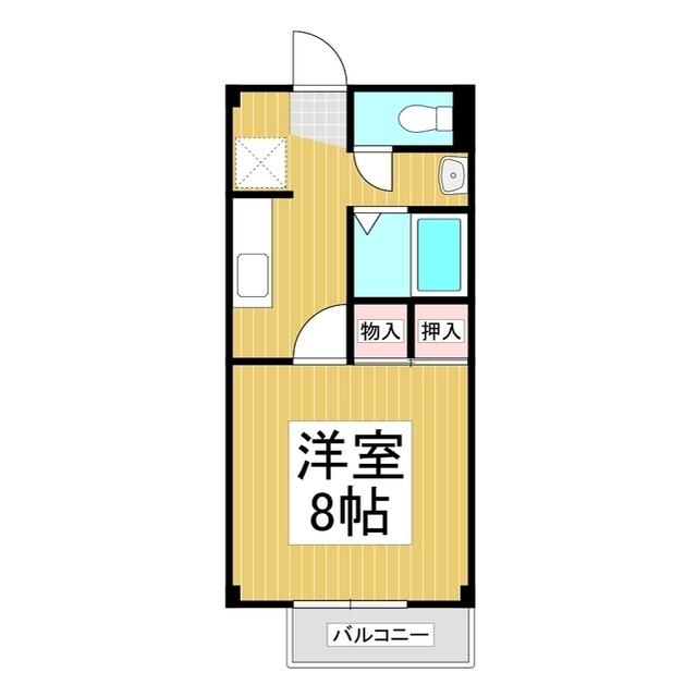 SURPLUS SOPHIA(1K/1階)の間取り写真