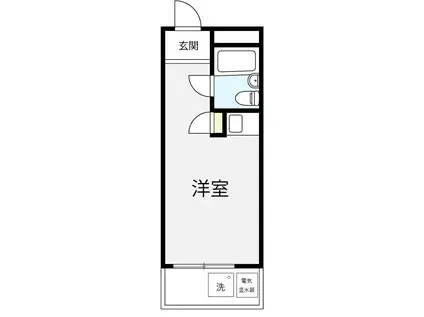 トップ二子玉川第2(ワンルーム/4階)の間取り写真