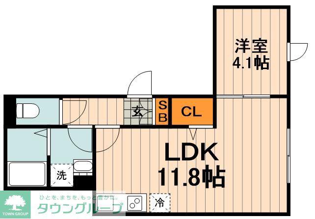 パレット池袋本町(1LDK/2階)の間取り写真