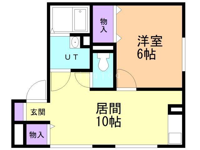 ファイン大野(1LDK/2階)の間取り写真