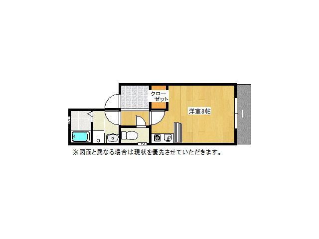 AC守恒(ワンルーム/1階)の間取り写真