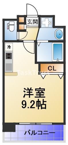 セゾンラトゥールMIYAKOJIMA(ワンルーム/2階)の間取り写真