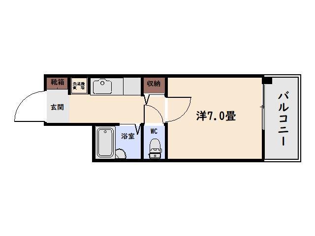 リバティー高麗(1K/3階)の間取り写真