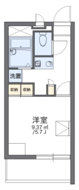 レオパレスSKK・マンションIII(1K/2階)の間取り写真