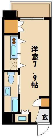 NEST(ワンルーム/5階)の間取り写真