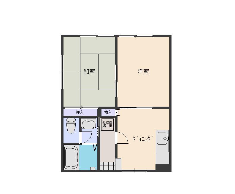 さくら荘(2DK/1階)の間取り写真