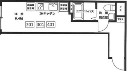 グランメゾン新高円寺(ワンルーム/2階)の間取り写真