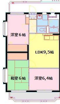 サン・クレール(3LDK/2階)の間取り写真