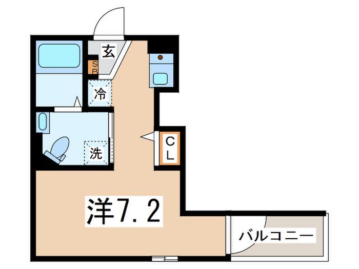 DEAR COURT 池袋(ワンルーム/3階)の間取り写真