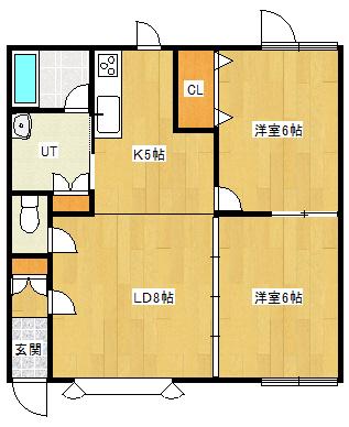 LIFEMATEII(2LDK/2階)の間取り写真