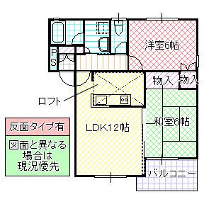 K・ZONE III(2LDK/2階)の間取り写真