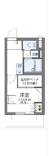 レオパレスMIMURA(1K/1階)の間取り写真