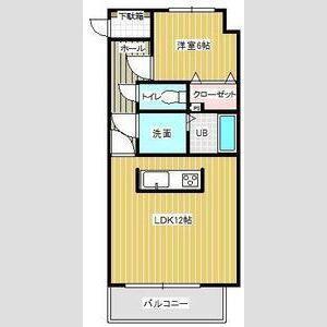 トランキーロ(1LDK/1階)の間取り写真