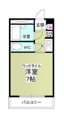 TODAY TOO(1K/1階)の間取り写真
