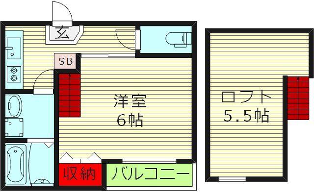 COMFORTIA(1K/1階)の間取り写真