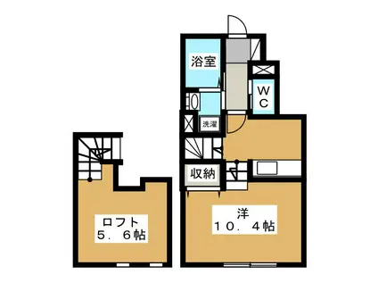 アルジェント(ワンルーム/1階)の間取り写真